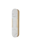 Bathroom 50cm Tall LED Wall Light Alabaster Matt Gold Marble effect (0483OPA39GO)