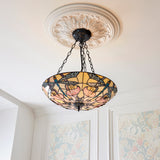 Tiffany Large 3 Light Inverted Pendant (0711ASH111869)