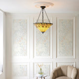 3 Light Inverted Tiffany Style Pendant (0711JAM111881)