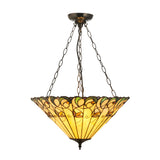 3 Light Inverted Tiffany Style Pendant (0711JAM111881)