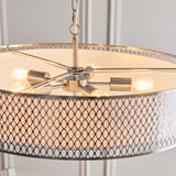 5 Light Pendant in Satin Nickel with Frosted Glass (0711COR112758)