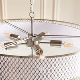 5 Light Pendant in Satin Nickel with Frosted Glass (0711COR112758)