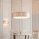 5 Light Pendant in Satin Nickel with Frosted Glass (0711COR112758)
