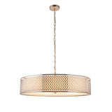 5 Light Pendant in Satin Nickel with Frosted Glass (0711COR112758)