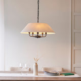 5 Light Pendant in Matt Black with Tapered Shade (0711LIL112955)