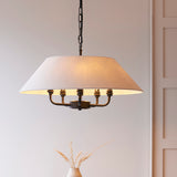 5 Light Pendant in Matt Black with Tapered Shade (0711LIL112955)