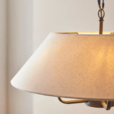 5 Light Pendant in Matt Black with Tapered Shade (0711LIL112955)