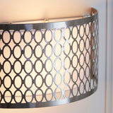 2 Light Wall Light in Satin Nickel with Frosted Glass (0711COR113263)