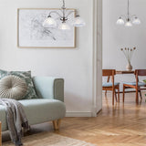 3 Light Pendant - Satin Silver & Alabaster Glass (0483MIL11333SS)