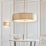 5 Light Pendant in Gold with Frosted Glass (0711COR113421)