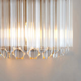 Wall Light finished in Aged Brass and Clear Cut Hexagonal Glass Rods (0711VAL117516)