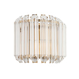 Wall Light finished in Aged Brass and Clear Cut Hexagonal Glass Rods (0711VAL117516)