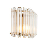 Wall Light finished in Aged Brass and Clear Cut Hexagonal Glass Rods (0711VAL117516)