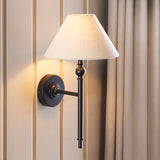 Wall Light in Matt Black with Tapered Shade (0711LIL117826)