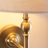 Wall Light in Antique Brass with Tapered Shade (0711LIL117827)