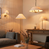 Wall Light in Antique Brass with Tapered Shade (0711LIL117827)