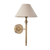 Wall Light in Antique Brass with Tapered Shade (0711LIL117827)