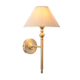 Wall Light in Antique Brass with Tapered Shade (0711LIL117827)