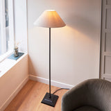 Floor Lamp in Matt Black with Tapered Shade (0711LIL117830)