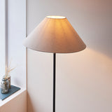 Floor Lamp in Matt Black with Tapered Shade (0711LIL117830)