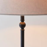 Floor Lamp in Matt Black with Tapered Shade (0711LIL117830)