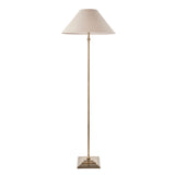 Floor Lamp in Antique Brass with Tapered Shade (0711LIL117831)