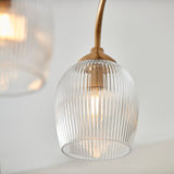 3 Light Semi Flush Pendant Warm Aged Brass (0711ASH120617)