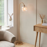 1 Light Floor Lamp Warm Aged Brass (0711ASH120621)