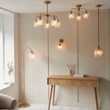 1 Light Floor Lamp Warm Aged Brass (0711ASH120621)
