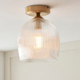 1 Light Flush Warm Aged Brass (0711ASH120623)