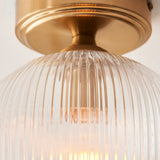 1 Light Flush Warm Aged Brass (0711ASH120623)