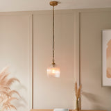 1 Light Flush Warm Aged Brass (0711ASH120625)