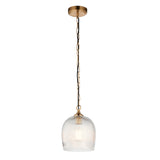 1 Light Flush Warm Aged Brass (0711ASH120625)