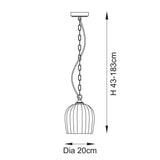 1 Light Flush Warm Aged Brass (0711ASH120625)