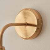 1 Light Wall Light finished in Aged Brass with Clear Glass Shade (0711ASH120626)