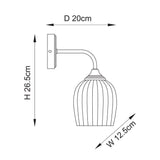 1 Light Wall, Warm Aged Brass (0711ASH120627)