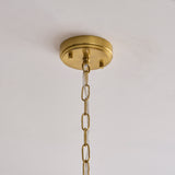 3 Light Pendant, Champagne Textured Glass and Brushed Aged Brass (0711ANC122776)