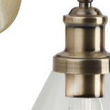 Wall Light - Antique Brass & Clear Glass Shades (0483PYR1277AB)