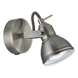 1 light Spotlight Wall Light - Satin Silver Metal (0194FOC1541SS)