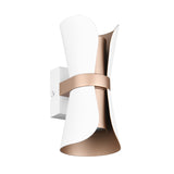 2 Light Wall Light in White / Coffee (1542COA218600231)
