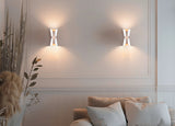 2 Light Wall Light in White / Coffee (1542COA218600231)