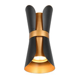 2 Light Wall Light in Black / Gold (1542COA218600280)
