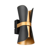 2 Light Wall Light in Black / Gold (1542COA218600280)