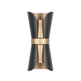 2 Light Wall Light in Black / Gold (1542COA218600280)