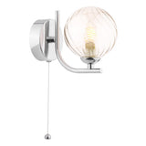 1 Light Wall Light in Polished Chrome with Mix & Match Glass Options (0183CRA0750F)