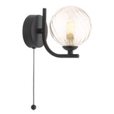 1 Light Wall Light Matt Black with Mix & Match Glass Options (0183CRA0722F)