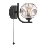 1 Light Wall Light Matt Black with Mix & Match Glass Options (0183CRA0722F)