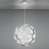 6 Light Pendant White and Silver (1542DIS0631)