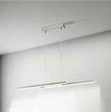 Dimmable RGB LED Integrated Pendant Light in Satin Silver (0794FRA97907)