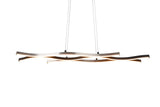 LED Colour Changing Pendant in Finished in Brushed Aluminium and Matt Black (1542BLA341210305)
